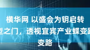 横华网 以盛会为钥启转型之门，透视宜宾产业蝶变路